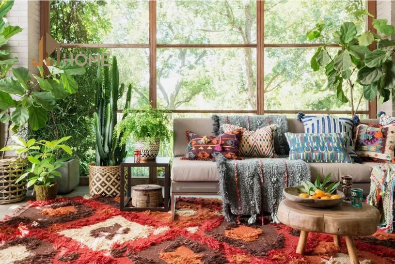 phong cách nội thất bohemian