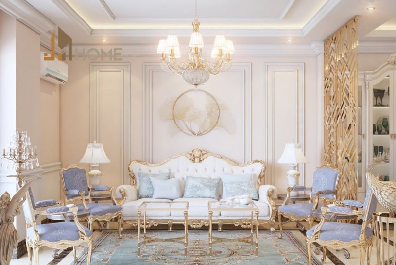 thiết kế nội thất phòng khách 20m2