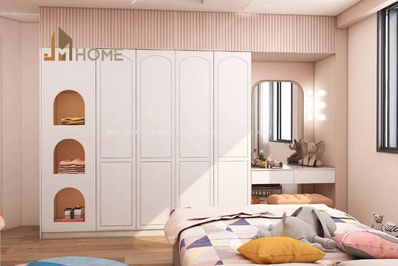 thiết kế nội thất phòng ngủ đẹp cho bé gái