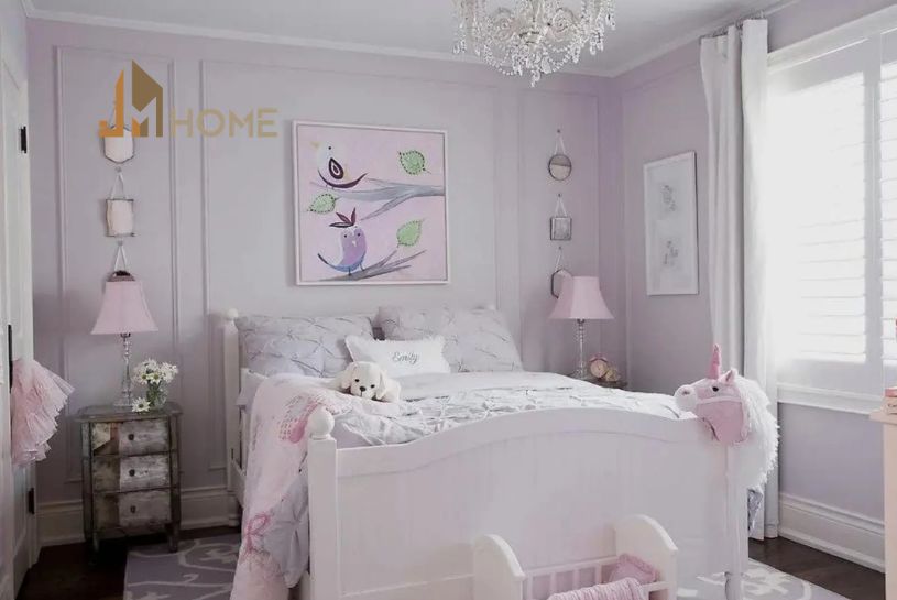 thiết kế nội thất phòng ngủ đẹp cho bé gái