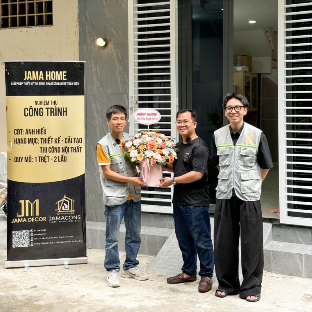 JAMA HOME bàn giao công trình cải tạo nhà phố 1 trệ 2 lầu tại Gò Vấp