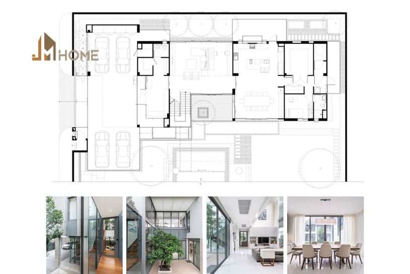 bản vẽ thiết kế nhà 1 tầng