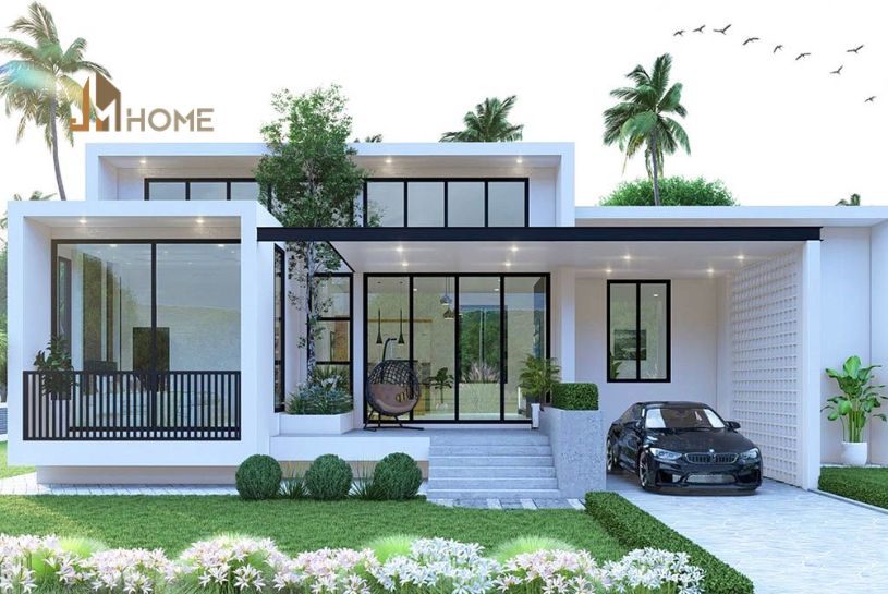 bản vẽ thiết kế nhà 1 tầng