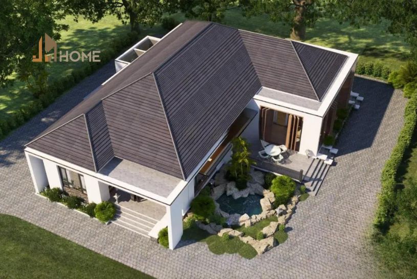 bản vẽ thiết kế nhà 1 tầng