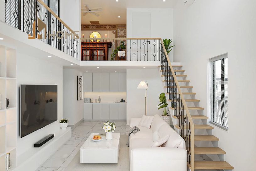 cải tạo nhà cấp 4 thành có gác lửng
