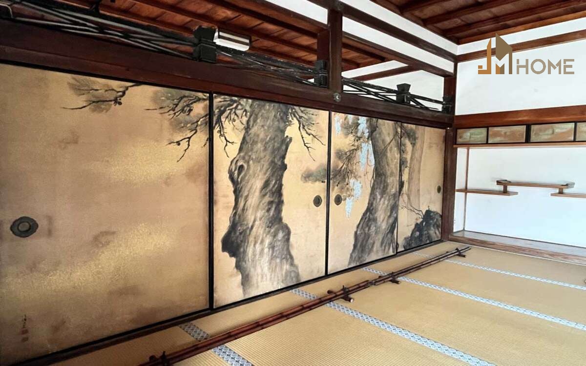 Cấu tạo và chất liệu của vách ngăn Fusuma