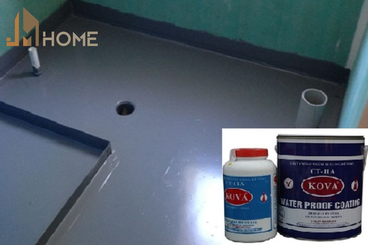 Sơn chống thấm là phương pháp chống thấm nhà vệ sinh đơn giản và hiệu quả