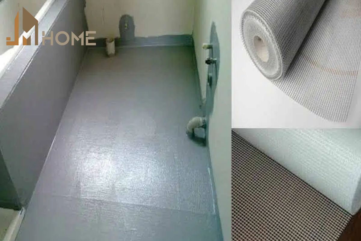Chống thấm nhà vệ sinh bằng lưới thủy tinh