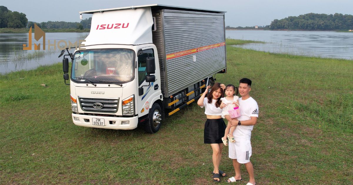 biến xe tải thành nhà