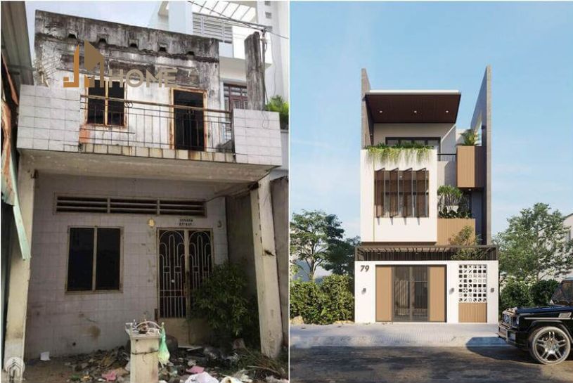 Cải tạo mặt tiền nhà phố