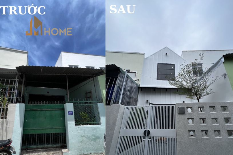 cải tạo nhà cấp 4 thành 2 tầng