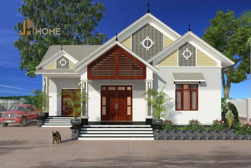 Cổng mái tôn đẹp