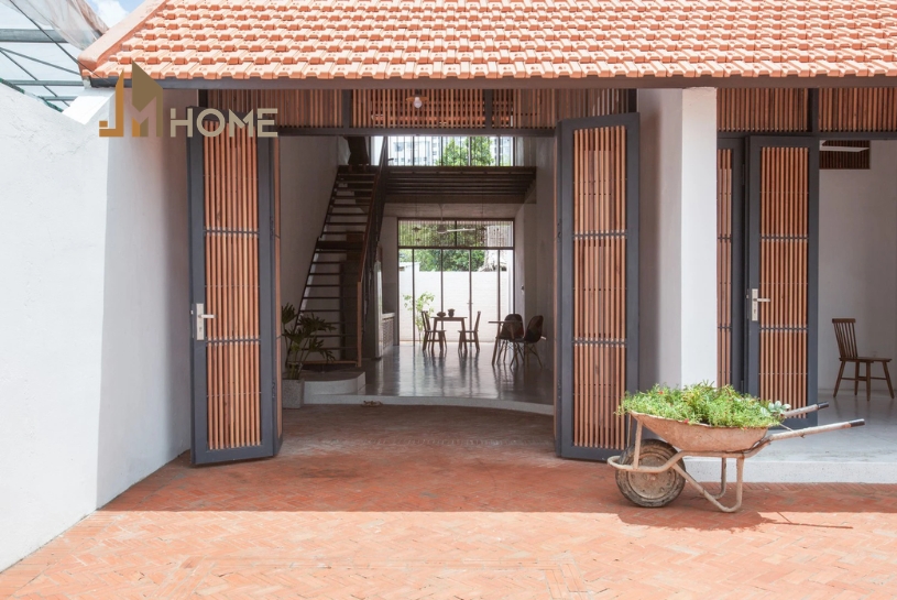 Mái cổng lợp tôn
