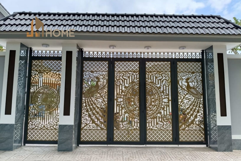 Mái cổng lợp tôn