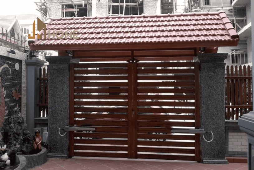 Mái cổng lợp tôn