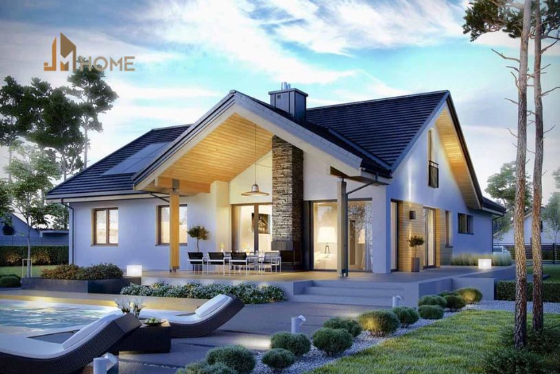 mẫu nhà ngang 8m dài 20m