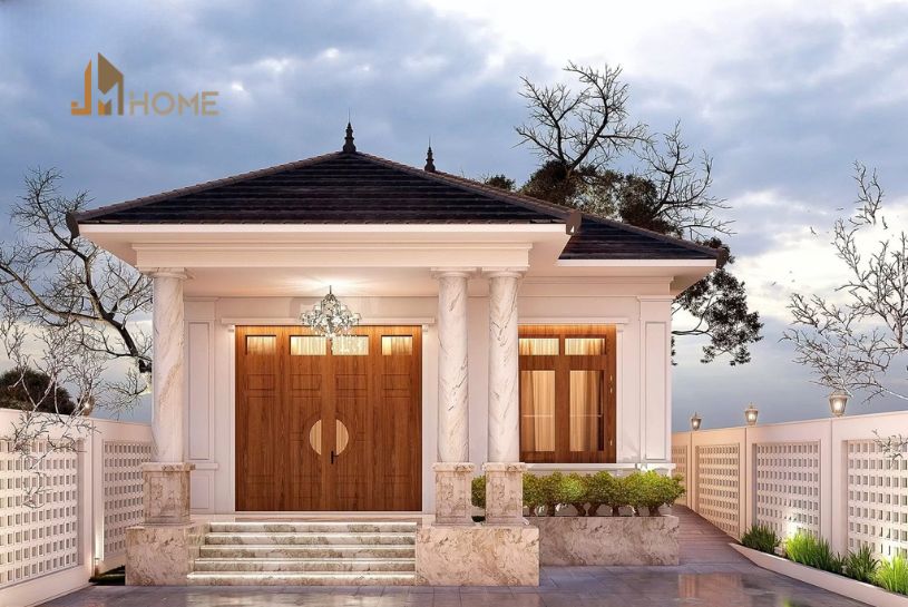 Mẫu nhà ngang 8m dài 20m
