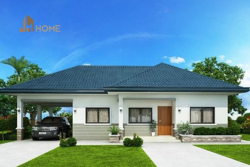mẫu nhà ngang 8m dài 20m
