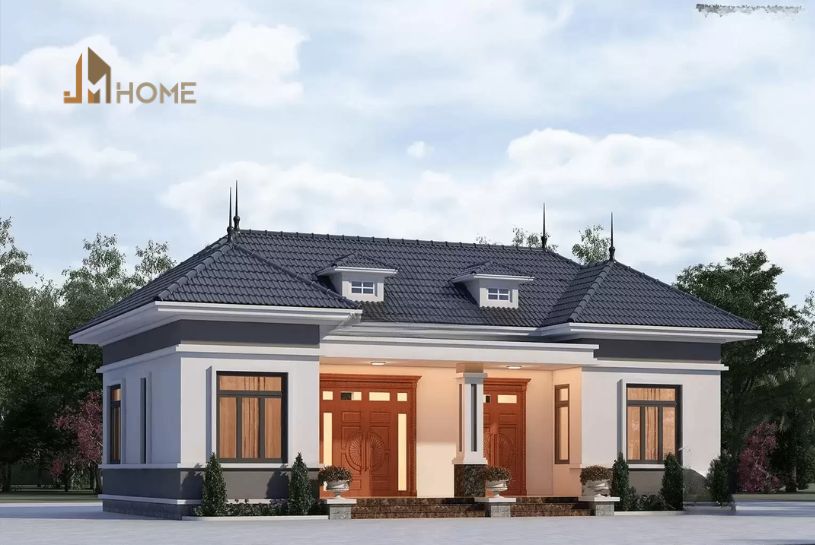 Mẫu nhà ngang 8m dài 20m