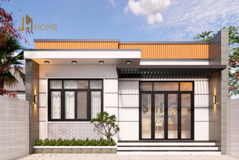 Mẫu nhà ngang 8m dài 20m