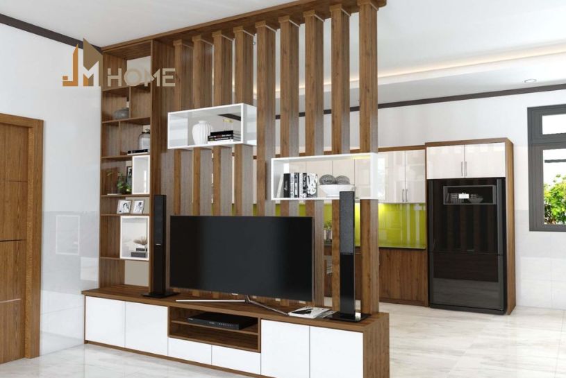 Kệ tủ tường phòng khách