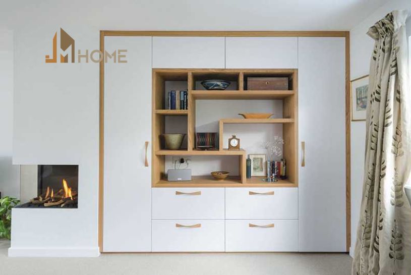 Kệ tủ tường phòng khách