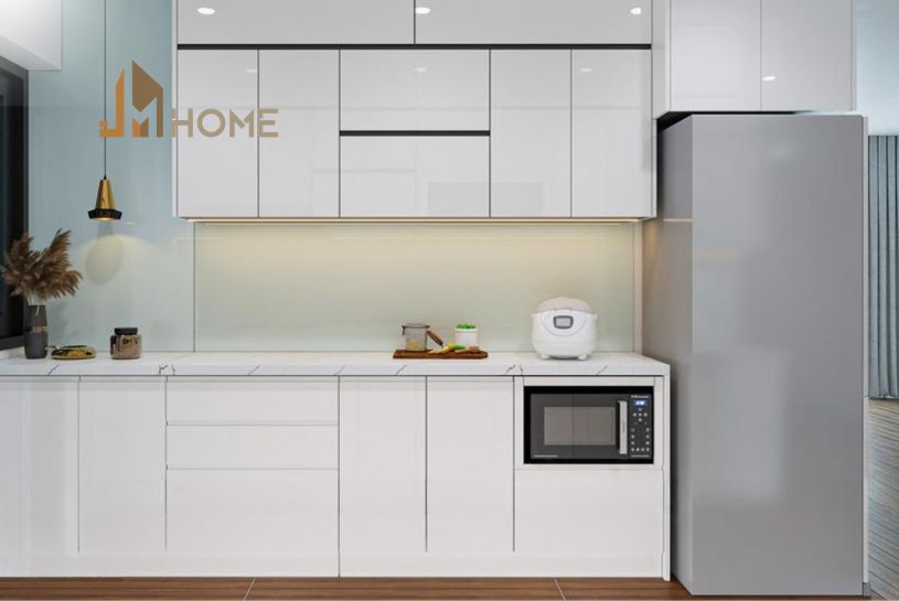 Mẫu tủ bếp acrylic đẹp