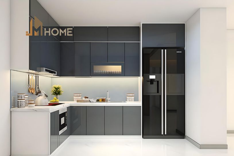 Mẫu tủ bếp acrylic đẹp