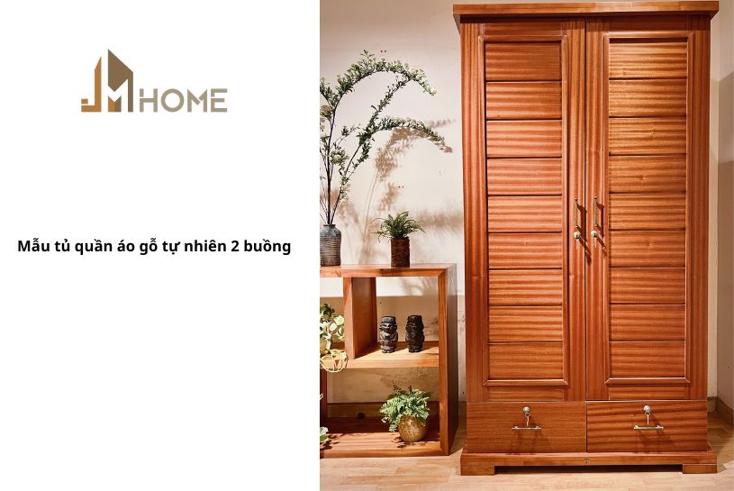 Mẫu tủ quần áo 2 buồng đẹp