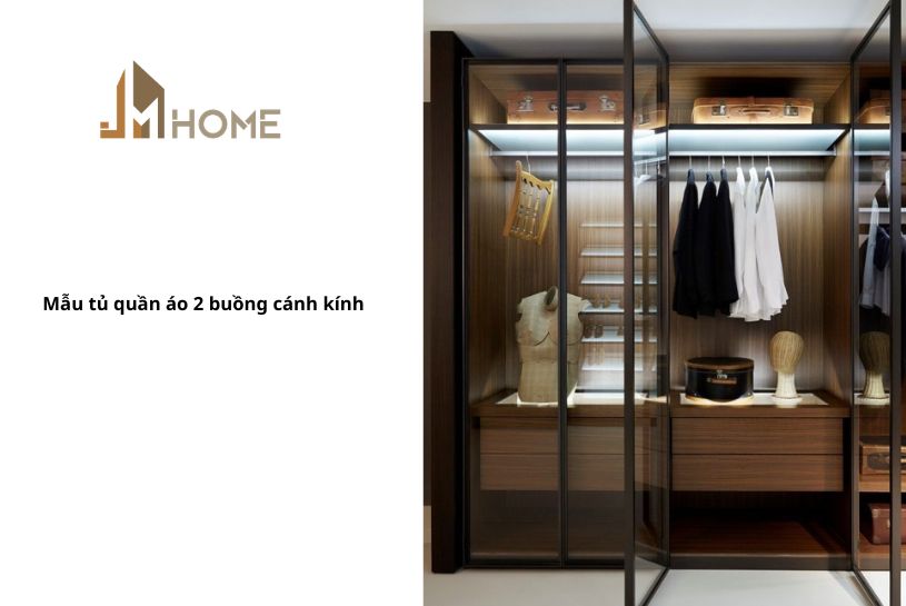Mẫu tủ quần áo 2 buồng đẹp