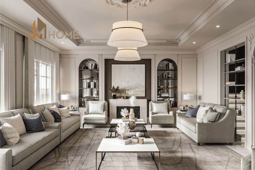 Thiết kế nội thất biệt thự tân cổ điển