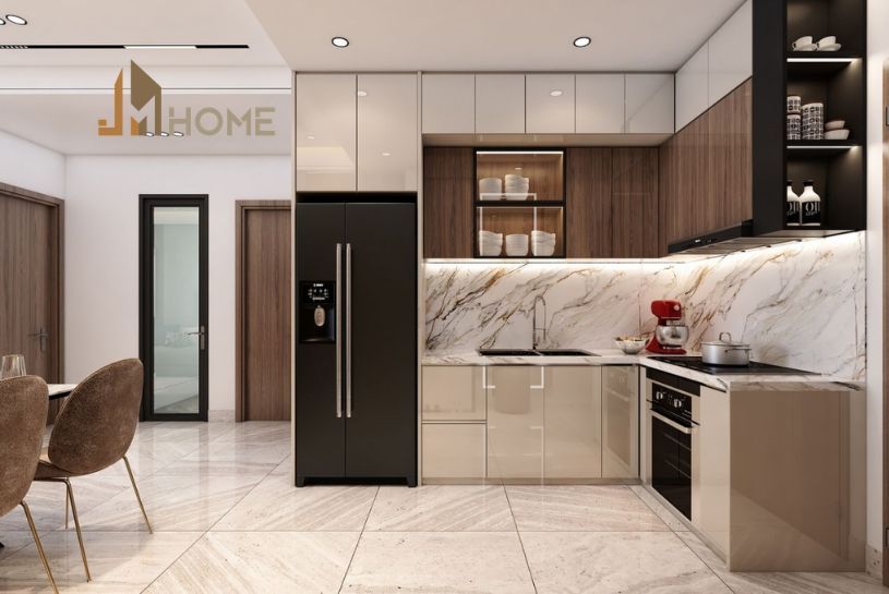 Tủ bếp hiện đại và tiện dụng