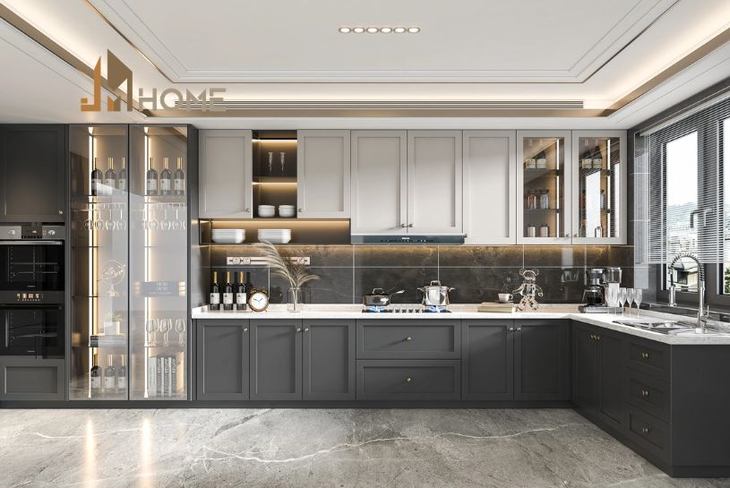 Tủ bếp hiện đại và tiện dụng