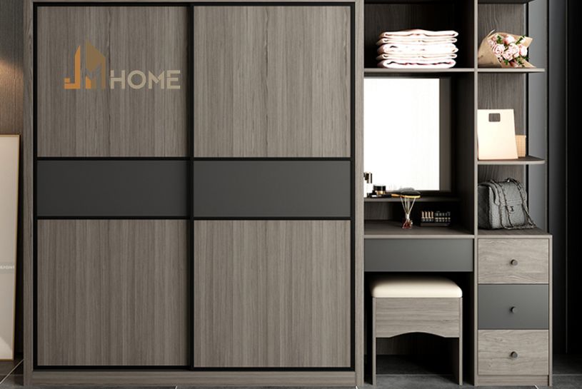Tủ quần áo kết hợp bàn trang điểm