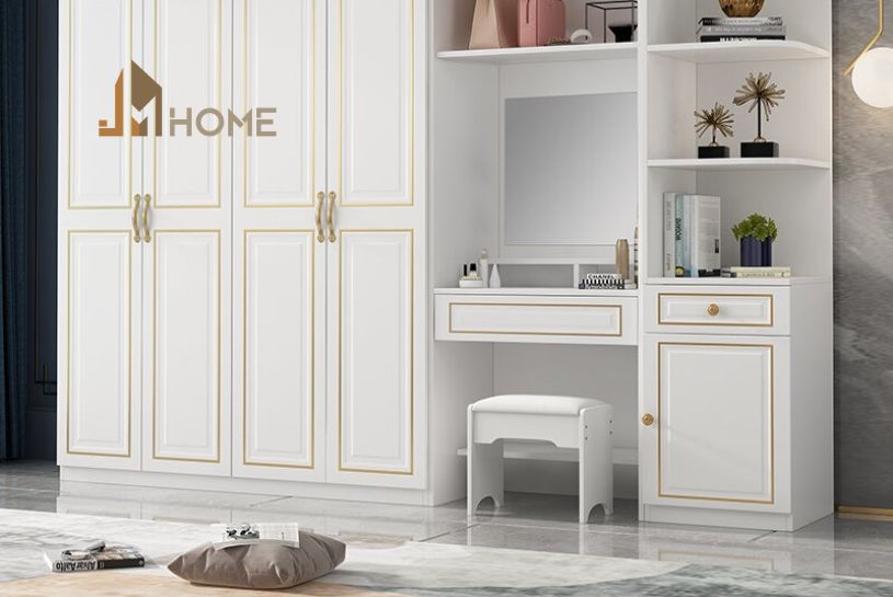 Tủ quần áo kết hợp bàn trang điểm