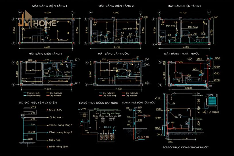 bản vẽ xin giấy phép xây dựng