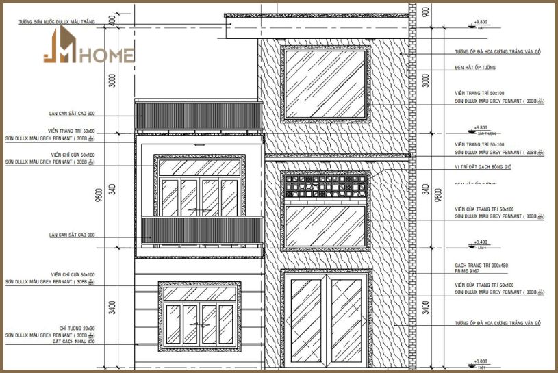 bản vẽ xin giấy phép xây dựng