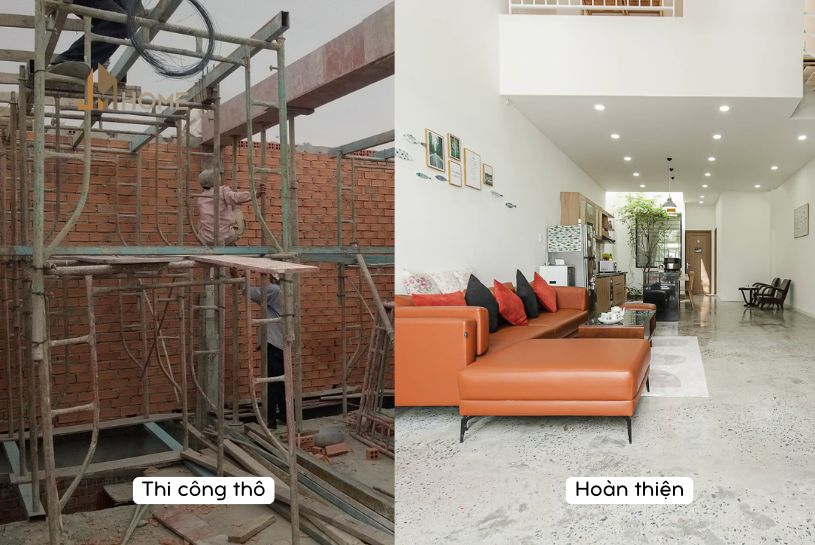nâng cấp nhà cũ từ thô đến hoàn thiện
