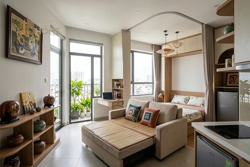 cải tạo 2 ngủ thành 3 phòng ngủ