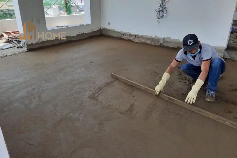 Cán nền bao lâu thì lát gạch