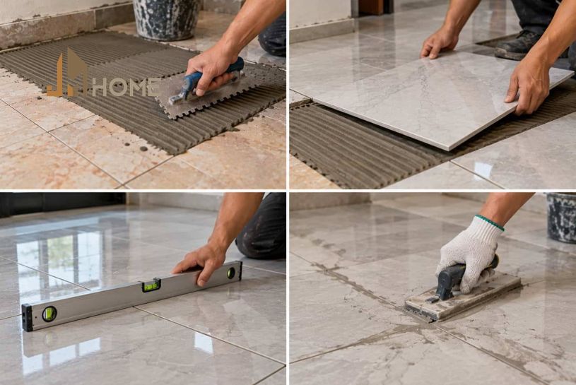 Có thể lát gạch mới chồng lên nền gạch cũ không