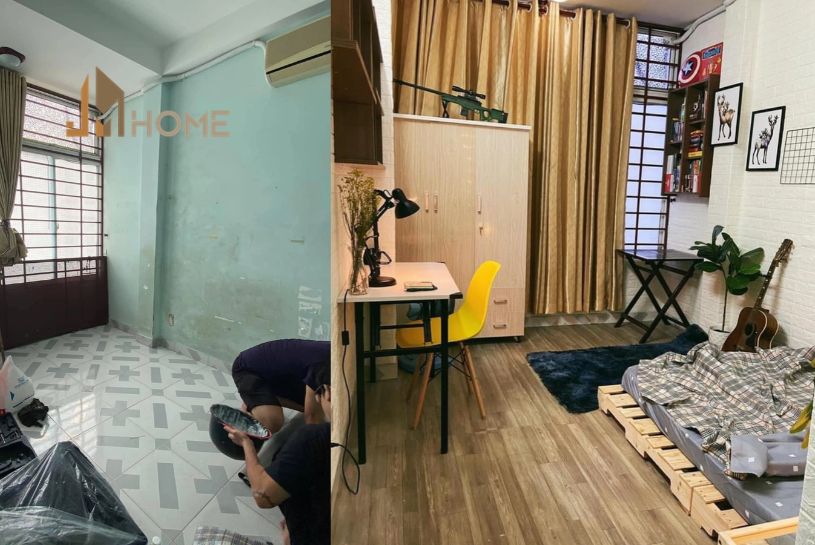 cải tạo phòng trọ thành nhà nhỏ
